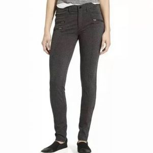 NWT Athleta Grey Ponte Moto Pant sz 6